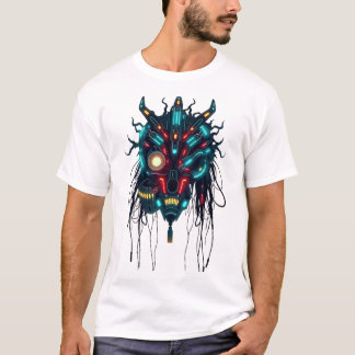 Cyberpunk Tribal Face Art T-Shirt