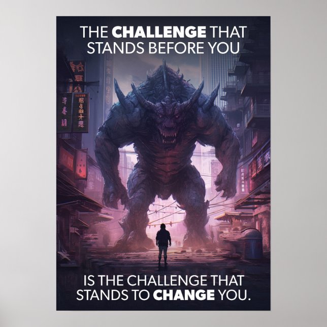 Cyberpunk - Warrior, Gym, Workout, Success Poster (Front)