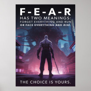 Cyberpunk - Warrior, Gym, Workout, Success Poster