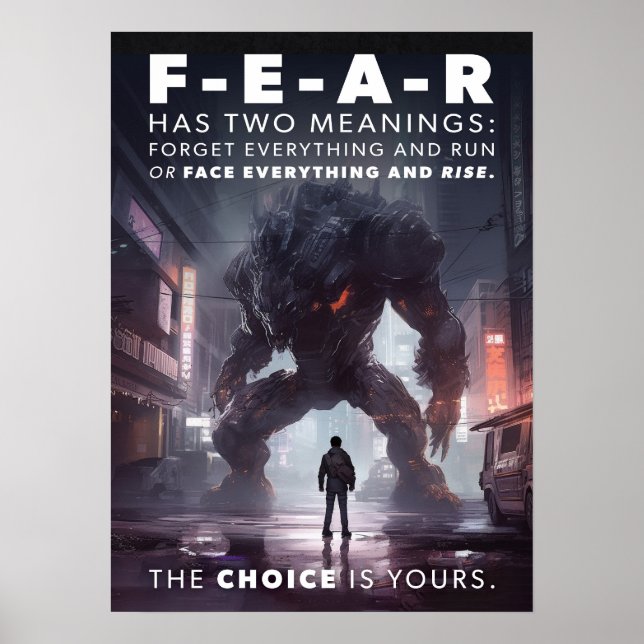 Cyberpunk - Warrior, Gym, Workout, Success Poster (Front)