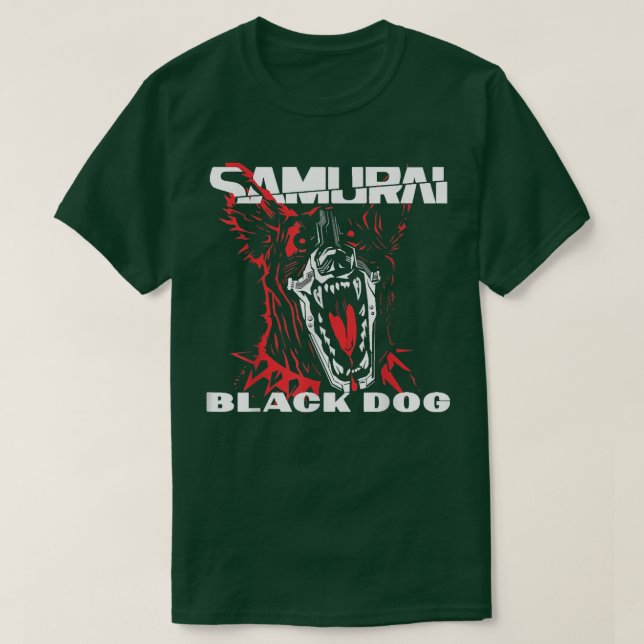cyberpunks dog samurais  (2) T-Shirt (Design Front)