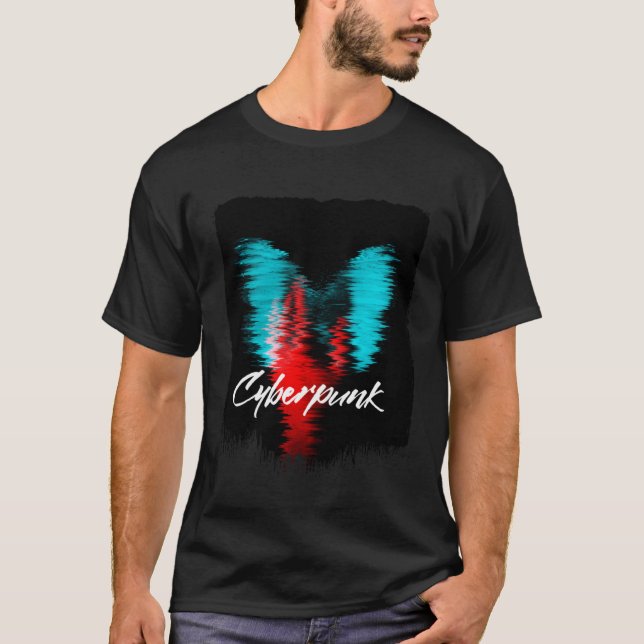 Cyberpunks Japan Streetwear Glitch 80s 90s Sad Vap T-Shirt (Front)