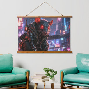 CyberRat Hanging Tapestry