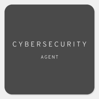 Cybersecurity Agent Square Sticker