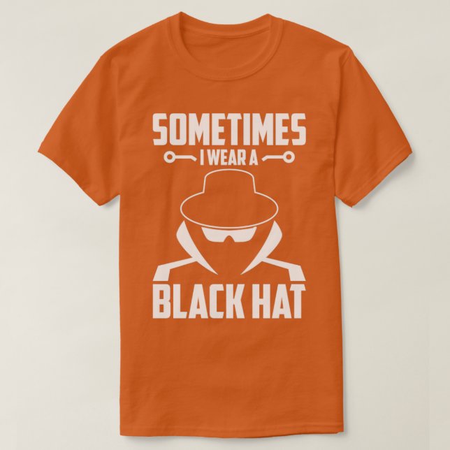 Cybersecurity Computer Security Black Hat Cyber Se T-Shirt (Design Front)