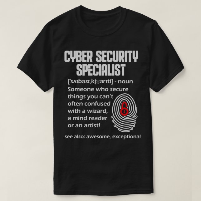 Cybersecurity DNA Computer Nerd Gift T-Shirt (Design Front)