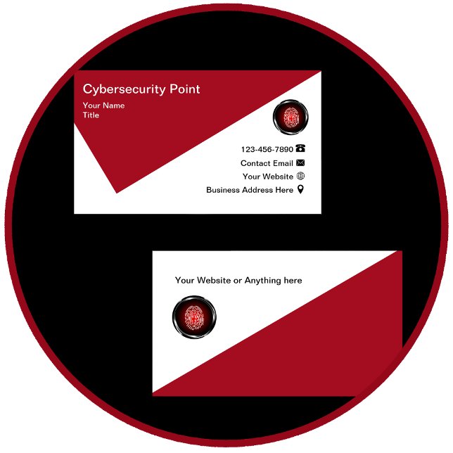 Cybersecurity Fingerprint Business Cards (Creator Uploaded)