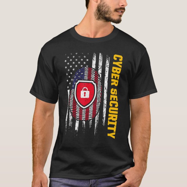 Cybersecurity It Analyst Certified Tech Security 3 T-Shirt (Front)