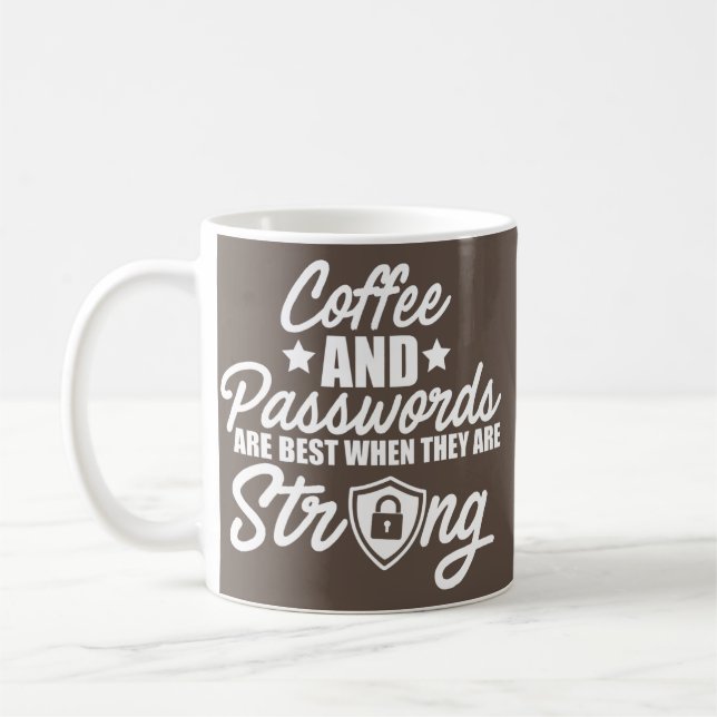 Cybersecurity IT Analyst Coffee Certified Tech Coffee Mug (Left)