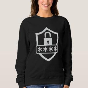 Cybersecurity Password Hacker IT Support Job Profe Sweatshirt