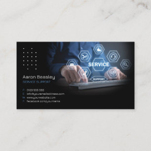 Cybersecurity Services   Service suport Business Card