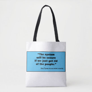 Cybersecurity tote bag