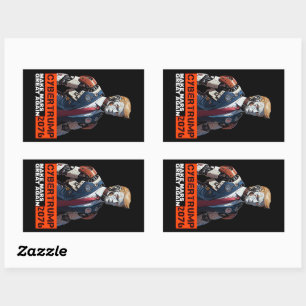 CyberTrump 2076 Make Mars Great Again Rectangular Sticker