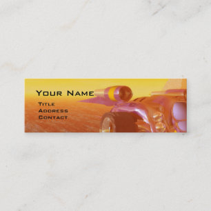 CYBORG ARES IN DESERT OF HYPERION Science Fiction Mini Business Card