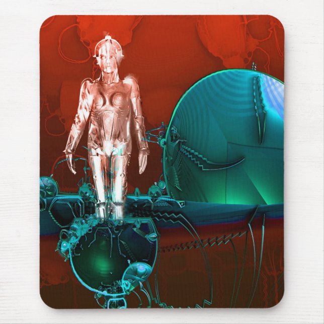 Cyborg factory mouse pad (Front)