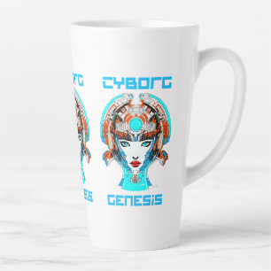 Cyborg Genesis Latte Mug