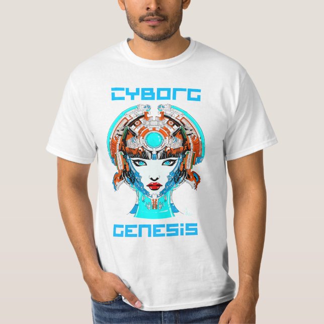Cyborg Genesis: The Awakening T-Shirt (Front)