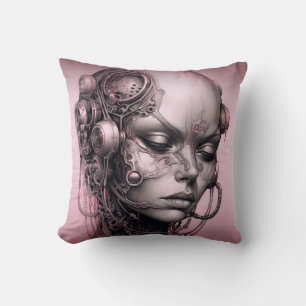 Cyborg Girl Cool Teen Cushion