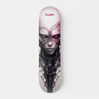 Cyborg Girl Fantastic artsy Skateboard