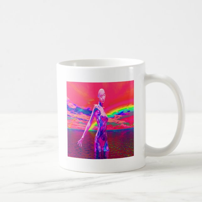 Cyborg Mask Coffee Mug (Right)