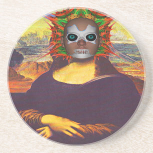 Cyborg Mona Lisa Coaster