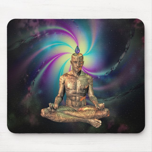 Cyborg receives soul mouse pad (Front)