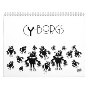 Cyborg Robot Calendar