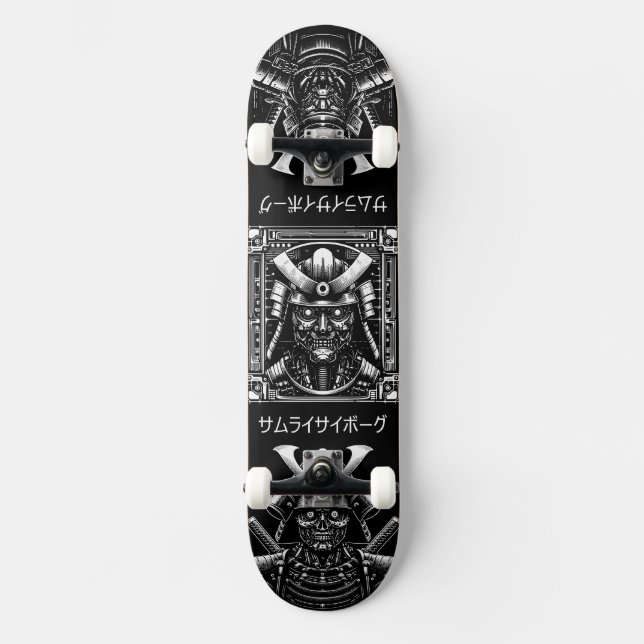 Cyborg Samurai Skateboard (Front)