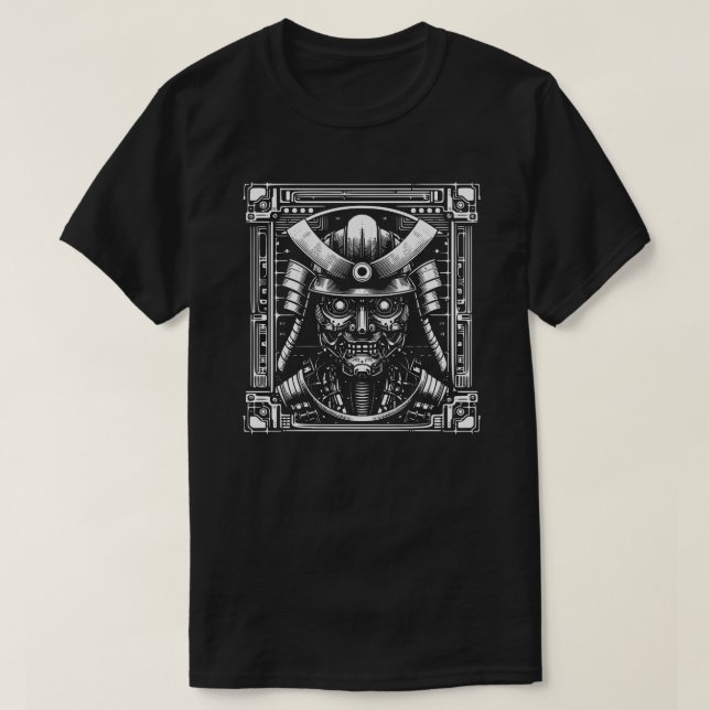 Cyborg Samurai  T-Shirt (Design Front)