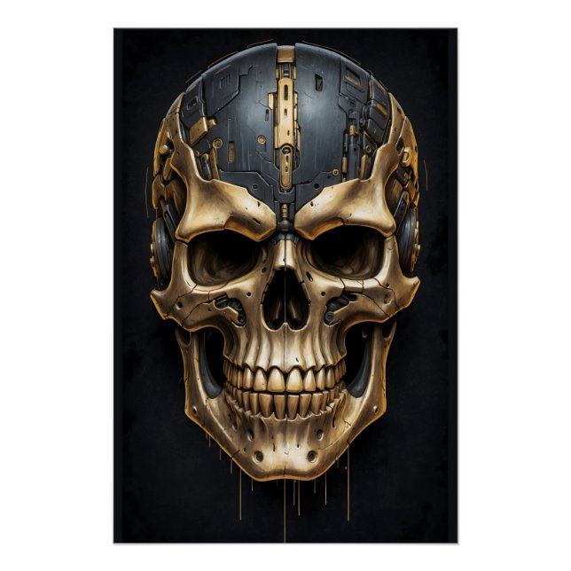 Cyborg Skull  Poster (Front)