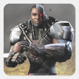 Cyborg Square Sticker