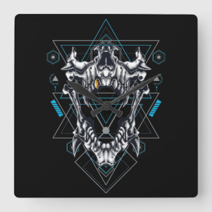 Cyborg Square Wall Clock