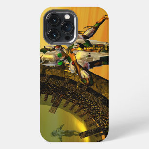 CYBORG TITAN,DESERT HYPERION Science Fiction Scifi iPhone Case