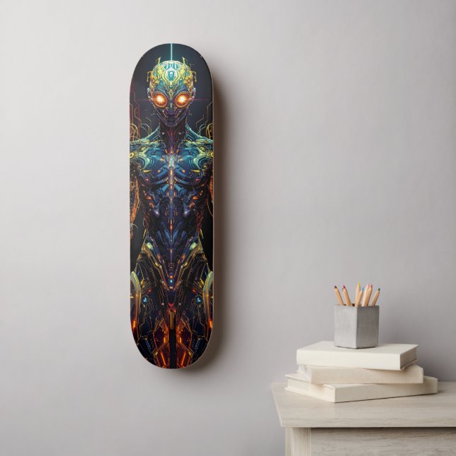 Cyborg Warrior  Skateboard (Wall Art)