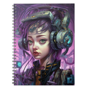 Cyborg Woman Science Fiction Notebook