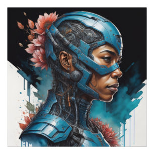 Cyborg women photo print