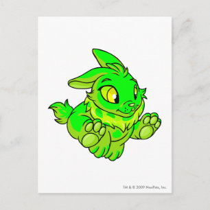 Cybunny Glowing Postcard