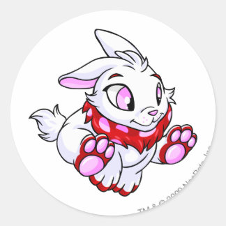 Cybunny Red Classic Round Sticker