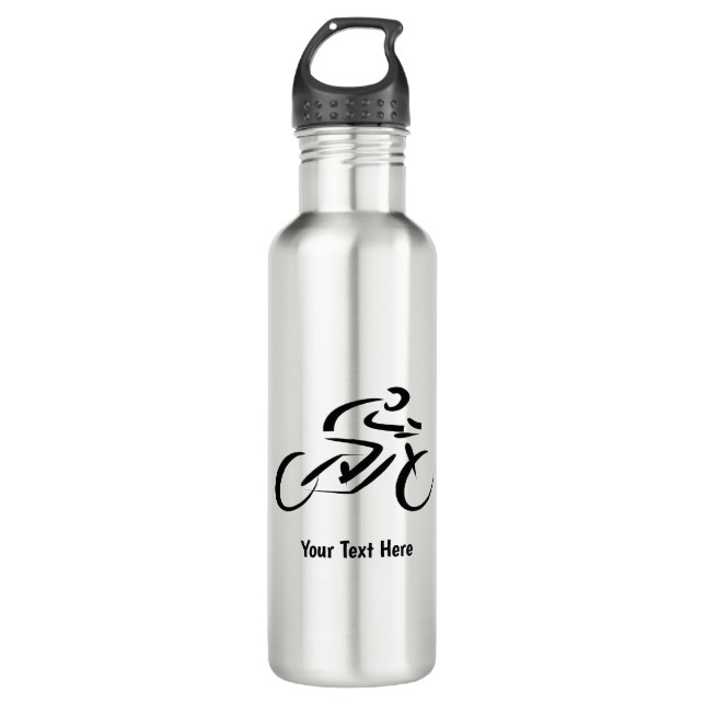 Cyciing Bicycle Race Personalised Custom 710 Ml Water Bottle (Front)