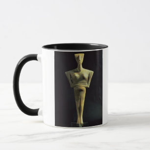 Cycladic female figure, from the Island of Amorgo, Mug
