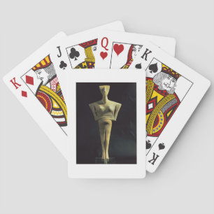 Cycladic female figure, from the Island of Amorgo, Playing Cards