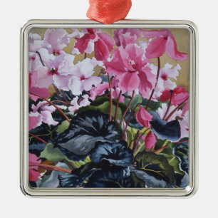 Cyclamen 2004 metal ornament