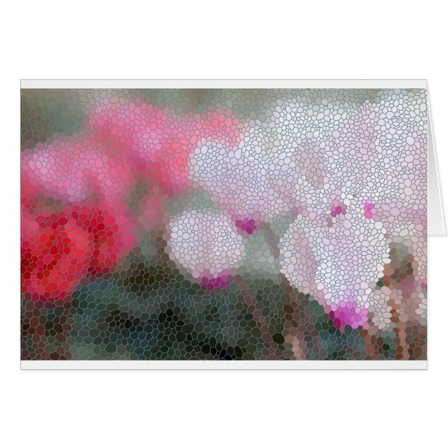 Cyclamen Flowers Mosaic (Front Horizontal)