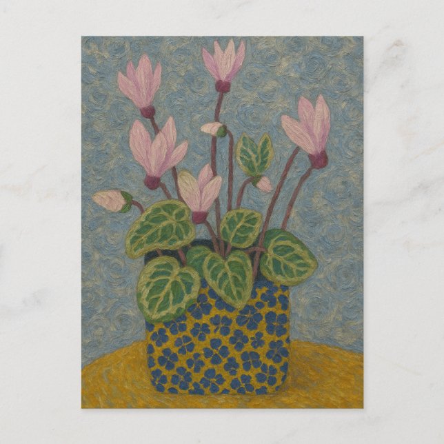 Cyclamen Postcard (Front)