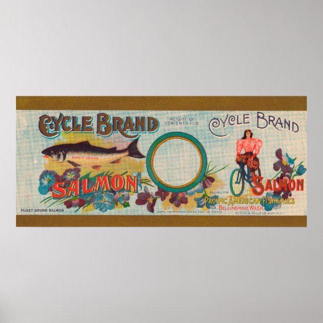 Cycle Brand Salmon Label Poster (Front)