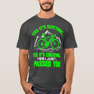 Cycle E Bike Funny Gift for Cyclist Electric T-Shirt