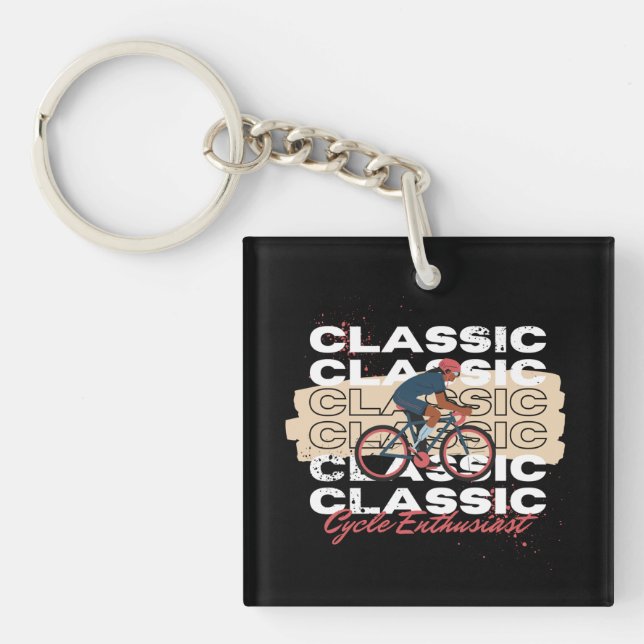 Cycle enthusiast key ring (Front)