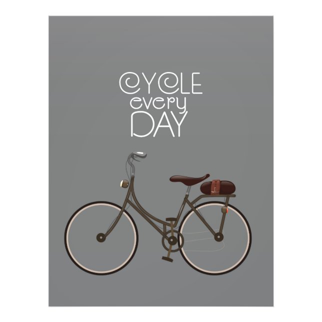 Cycle every day. photo print (Front)