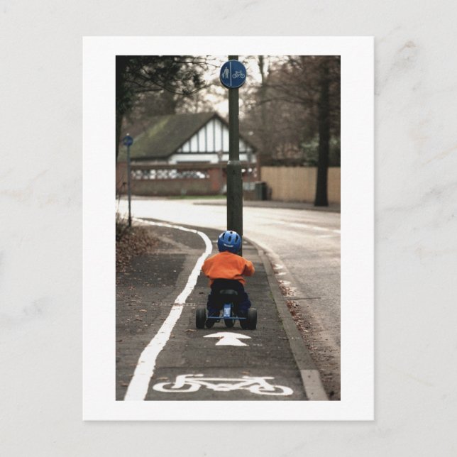 Cycle lane postcard (Front)