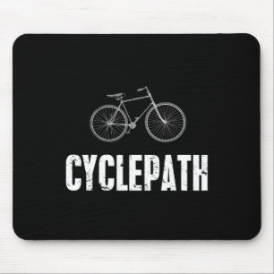 Cycle-path Funny Cycling Mountain Biking Cyclists Mouse Pad